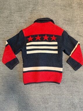 Vintage The Limited Wool Blend Americana Jacket Medium Red White & Blue